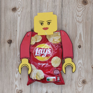 Traktatie sjabloon - Chips lego poppetjes