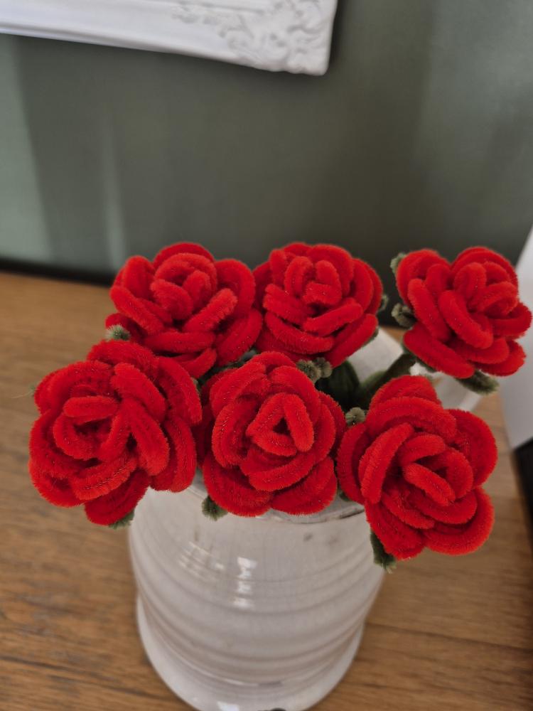 Handgemaakte Roos van Pijpenragers