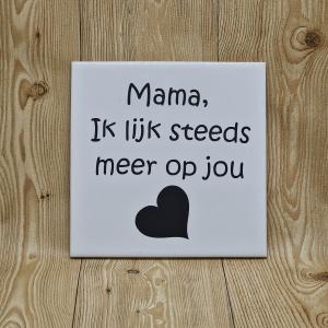 Tegel - papa/mama Ik lijk steeds meer op jou